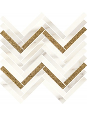 Paradyz Calacatta Sparkle Gold Mozaika fnyes 28,1X30,1 G1