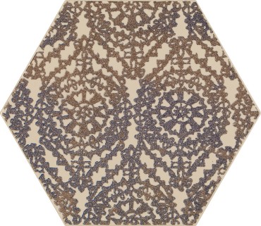 Paradyz Glitter Mood Blue Inserto Hexagon A 19,8X17,1 G1