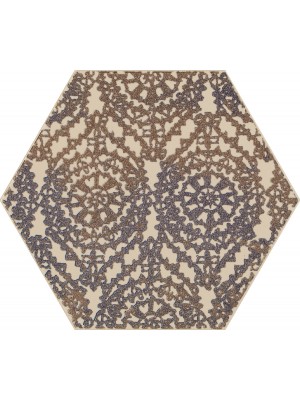 Paradyz Glitter Mood Blue Inserto Hexagon A 19,8X17,1 G1