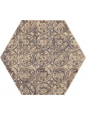 Paradyz Glitter Mood Blue Inserto Hexagon C 19,8X17,1 G1