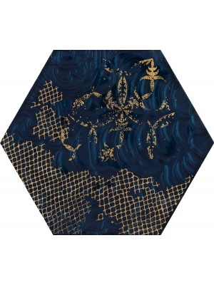 Paradyz Intense Tone Blue Inserto Hexagon A 19,8X17,1 G1