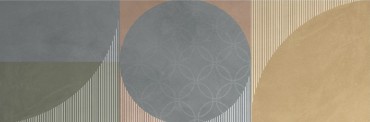 Dekorcsempe, Mariner Cool Circle Autumn matt rett. 30x90 cm