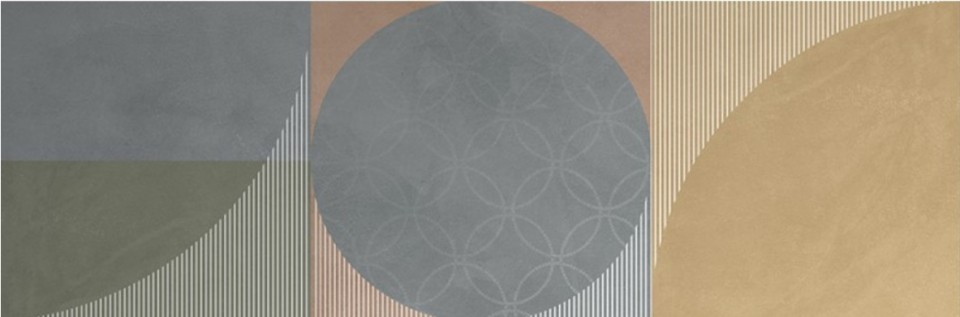 Dekorcsempe, Mariner Cool Circle Autumn matt rett. 30x90 cm