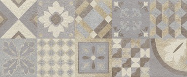 Dekorcsempe, Savoia Mood Cementina multicolor matt 25x60 cm