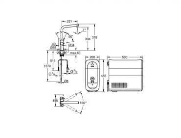 Grohe 31454KS1 Blue Home L-Kifolys kezdkszlet