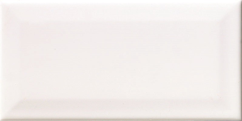 Csempe, Vilar, Metro Blanco brillo biselado, f�nyes feh�r, 10x20 cm