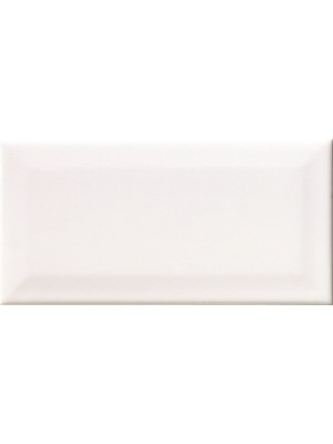 Vilar Metro Blanco brillo biselado 10x20 cm falicsempe