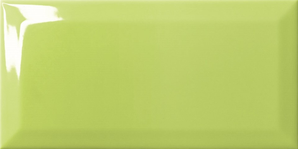 Csempe, Vilar, Metro Pistacho brillo biselado, f�nyes, 10x20 cm