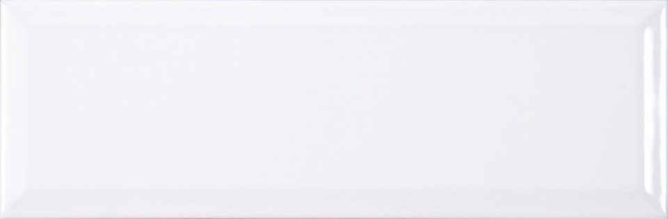 Csempe, Vilar, Metro Blanco Brillo Biselado, 10x30 cm