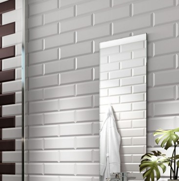 Vilar Metro Blanco brillo biselado 10x30 cm falicsempe 1,02 m2/cs