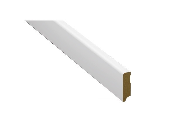 Szeg�lyl�c, MDF58, Pure+ Furie 57125, lakkozott, feh�r (2,4 m/sz�l)