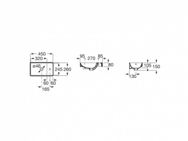 Roca A327681000 Roca Ona fali mosd 450x260