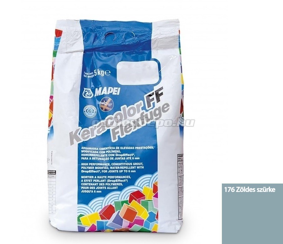 Mapei Keracolor FF Flex Fugz 6 mm-ig 176 zldesszrke 5 kg