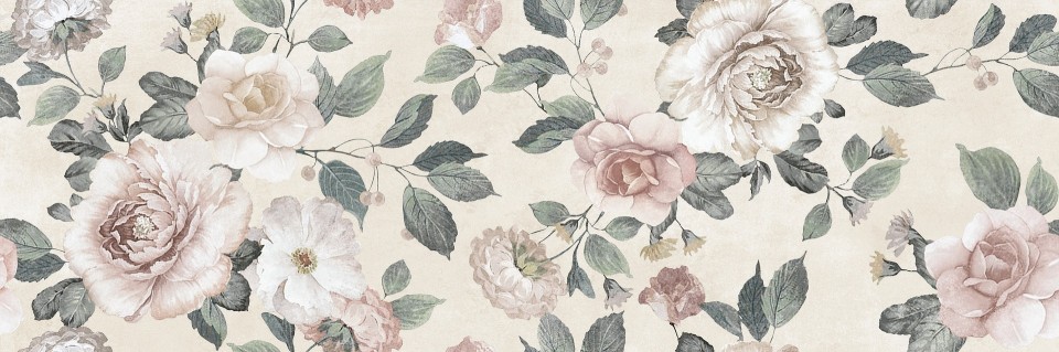 Dekorcsempe, Ragno, Vida Decoro Romantica Caldo Touch matt rett., 30x90 cm