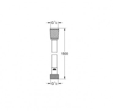 Grohe Relexaflex zuhanycs, 1500mm, 28151002