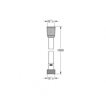 Groher Relexaflex zuhanycs, 1500mm, 28151002