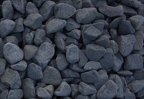 Stone and Home Thassos, fekete (dark) 3-6 cm, nat�r kerti dekor kavics, 15 kg