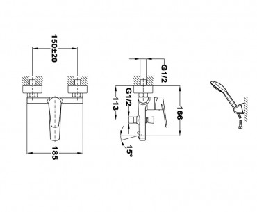 Mof�m, Zenit Black, k�dt�lt�, Zenit k�zi zuhannyal, matt fekete 84122280N