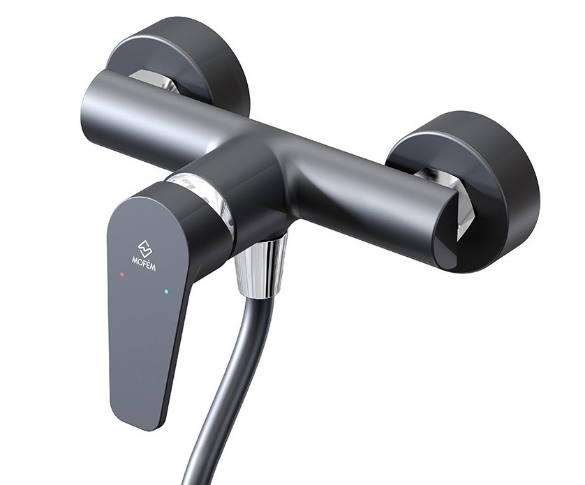 Mof�m Zenit Black Zuhany csaptelep zuhanyszettel