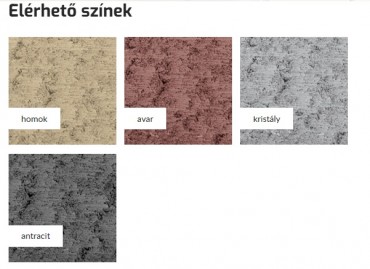 KK Kavics Beton, Lisszabon T�mfal, 20x15,3/23,1 cm, antracit