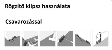 Rgzt klipsz, Classen MDF58 szeglylcekhez (30 db/csomag)