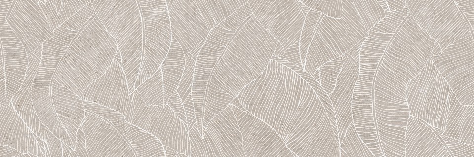 Dekorcsempe, Ragno, Richmond Decoro Panta Taupe Touch, matt rett., 33x100 cm