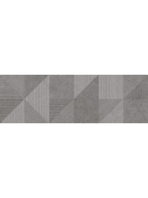 Dekorcsempe, Ragno, Richmond Decoro Geo Silver Touch matt rett., 33x100 cm