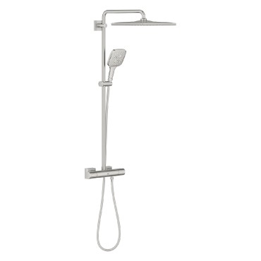 Grohe, Rainshower 310 Cube 26837DC0, Termoszttos zuhanyrendszer, supersteel sznben, 1,75 m