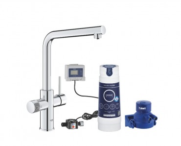 Grohe Blue Pure Minta, mosogat� csaptelep L-kifoly�s, v�zsz�r�vel S, 30589000