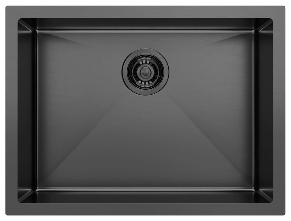 Sapho Zenith Rozsdamentes mosogat�t�lca antracit 60x45 cm, ZN6045B