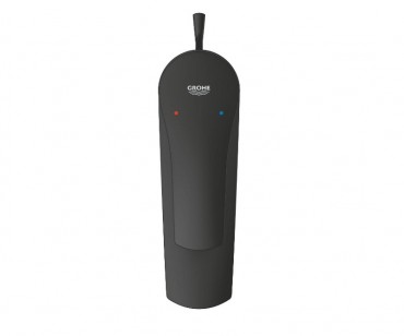Grohe Eurosmart egykaros mosdcsaptelep automata leeresztvel S-es mret, matt fekete, 332652433