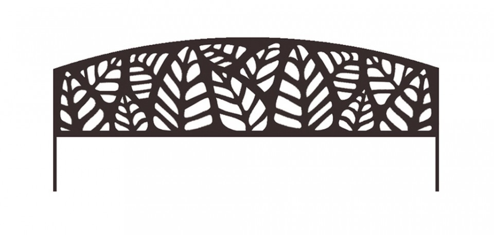 Nortene Athea Border F�m szeg�ly lev�l mot�vumokkal, 0,40 x 1 m barna