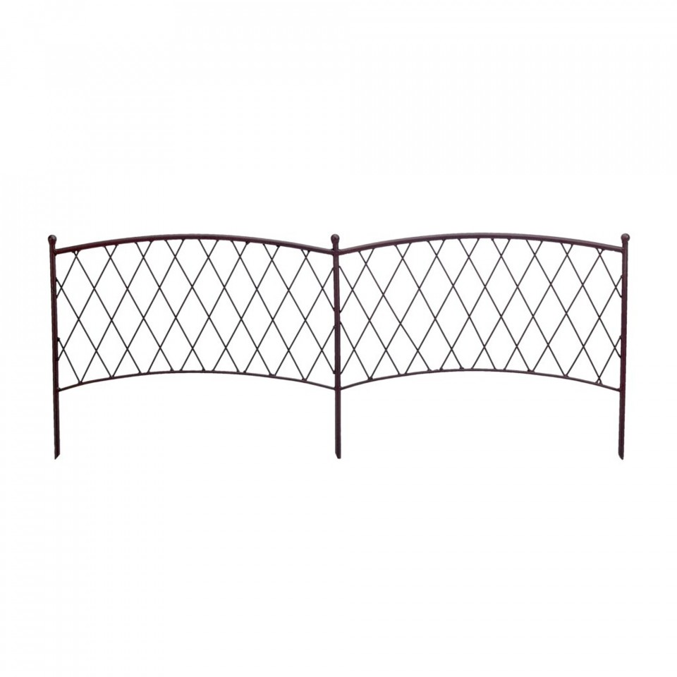 Nortene Classic Metal Border D�szes festett f�m szeg�ly 0,4 x 1 m barna