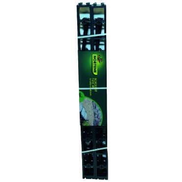 Nortene Borderkit Flexi 45 Extra rugalmas gysszegly szett fekete (8 szegly + 16 tske)