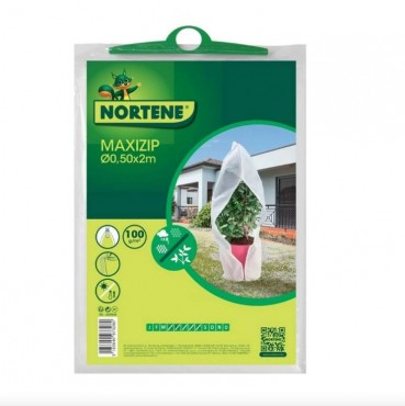 Nortene Maxizip Cipz�ros �tteleltet�, n�v�nytakar� zs�k, 0,5x2 m, feh�r