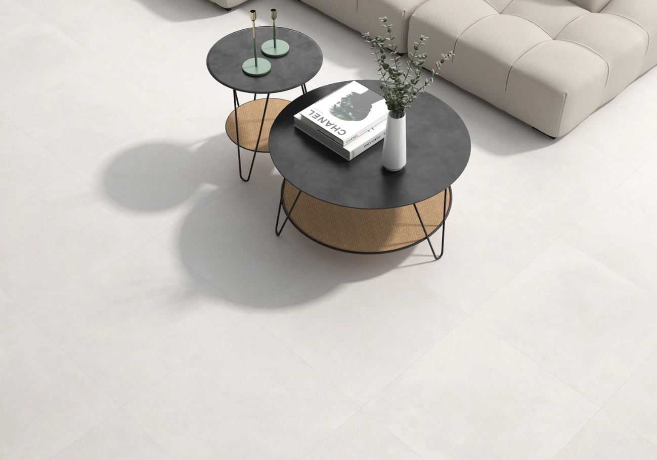 Padlólap, Geotiles Portland Blanco, matt rett. 60x60 cm - Otthon Depo ...