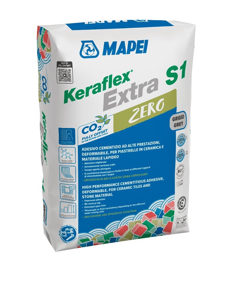 Mapei Keraflex Extra S1 Zero Ker�miaburkolat ragaszt�, sz�rke 25 kg