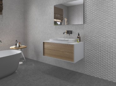 Dekorcsempe, Cifre, Granite Eden Grey matt ret str, 30x90 cm