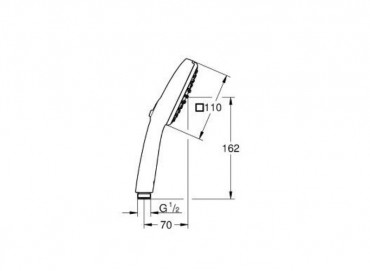Grohe Tempesta Cube 110 Kzizuhany 2 spray Matt fekete, 267462433
