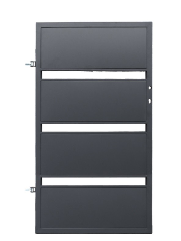 Polbram, Lea, Kiskapu 0,9 m* 1,58 m magas, balos, RAL 7016