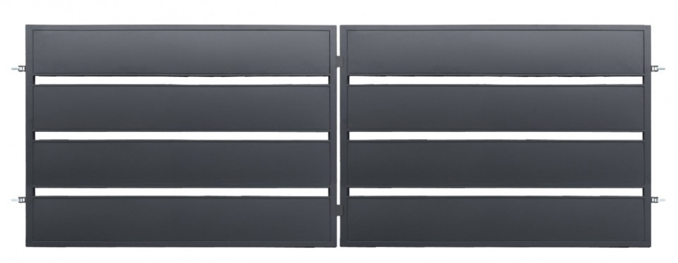 Polbram, Lea, Dupla sz�rnyas kapu, 4 m* 1,58 m magas, RAL 7016