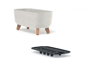 Prosperplast, Gracia Case Ecowood, vir�gl�da 400w, feh�r