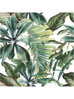Dekorcsempe, Savoia, Botanical Green Savage (A+B+C minta), fnyes, 25x75 cm