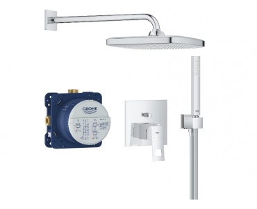 Grohe Eurocube 25289000, Zuhanyrendszer Tempesta 250 Cube fejzuhannyal, 1,50 m