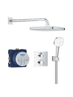 Grohe Grohetherm fals�k alatti zuhanyrendszer Tempesta 250 Cube fejzuhannyal 34871000