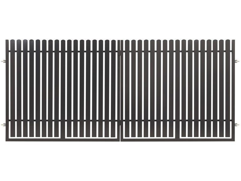 Polbram Nikki Dupla szrnyas kapu 3,5m, 1,5m magas RAL7016