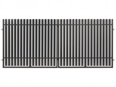 Polbram Nikki Dupla szrnyas kapu 3m, 1,5m magas RAL7016