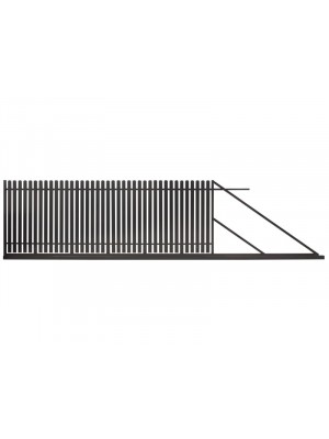 Polbram Nikki tolkapu 4m x 1,5m magas, RAL7016 jobbos kialakts, antracit