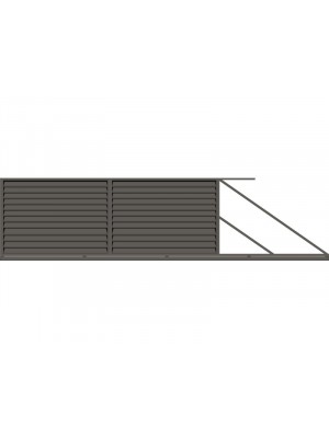 Polbram Klaudia tolkapu 4m x 1,5m magas, RAL7016 jobbos kialakts, antracit