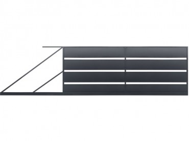 Polbram Lea tolkapu 4m x 1,58m magas, RAL7016 balos kialakts, antracit